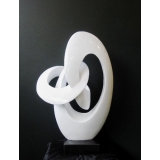 y13551立體雕塑系列-抽象雕塑-歸宿(白色)